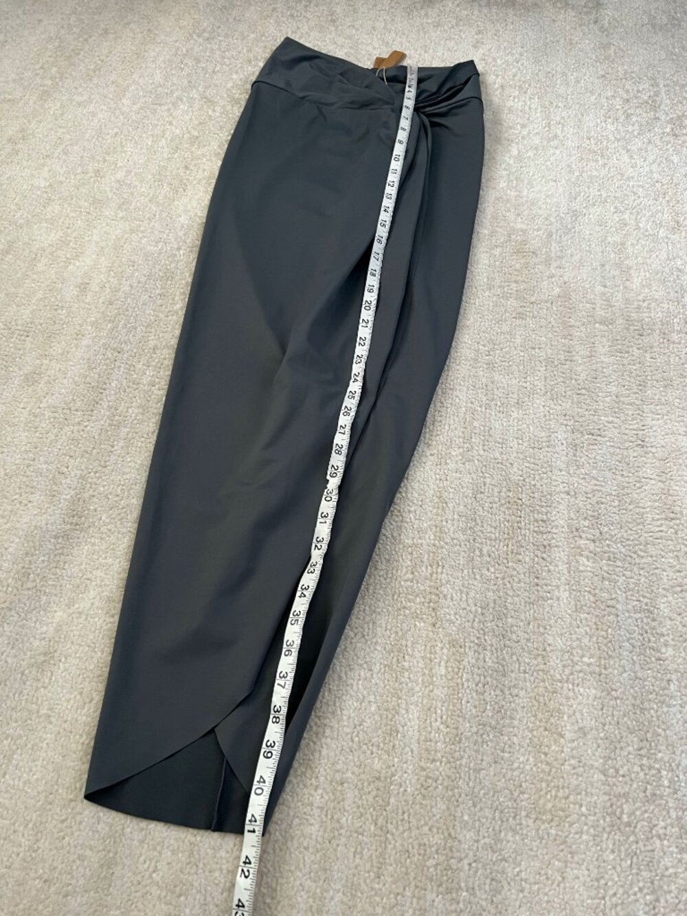 NWT Skims Swim Sarong Cover Up Skirt M Gunmetal Gray - Picture 5 of 8
